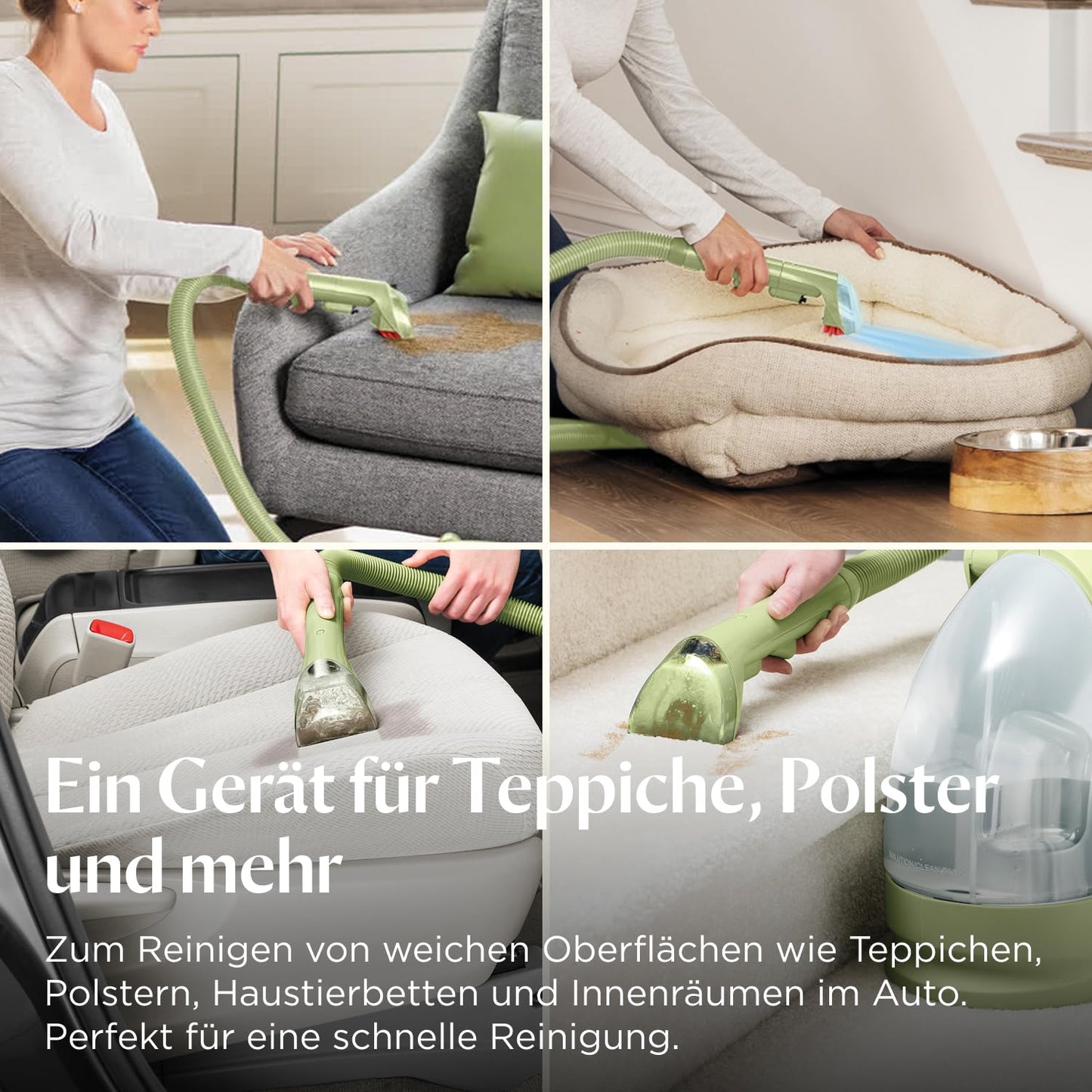 BISSELL Little Green, Polsterreiniger Gerät, Teppichreiniger für Allt