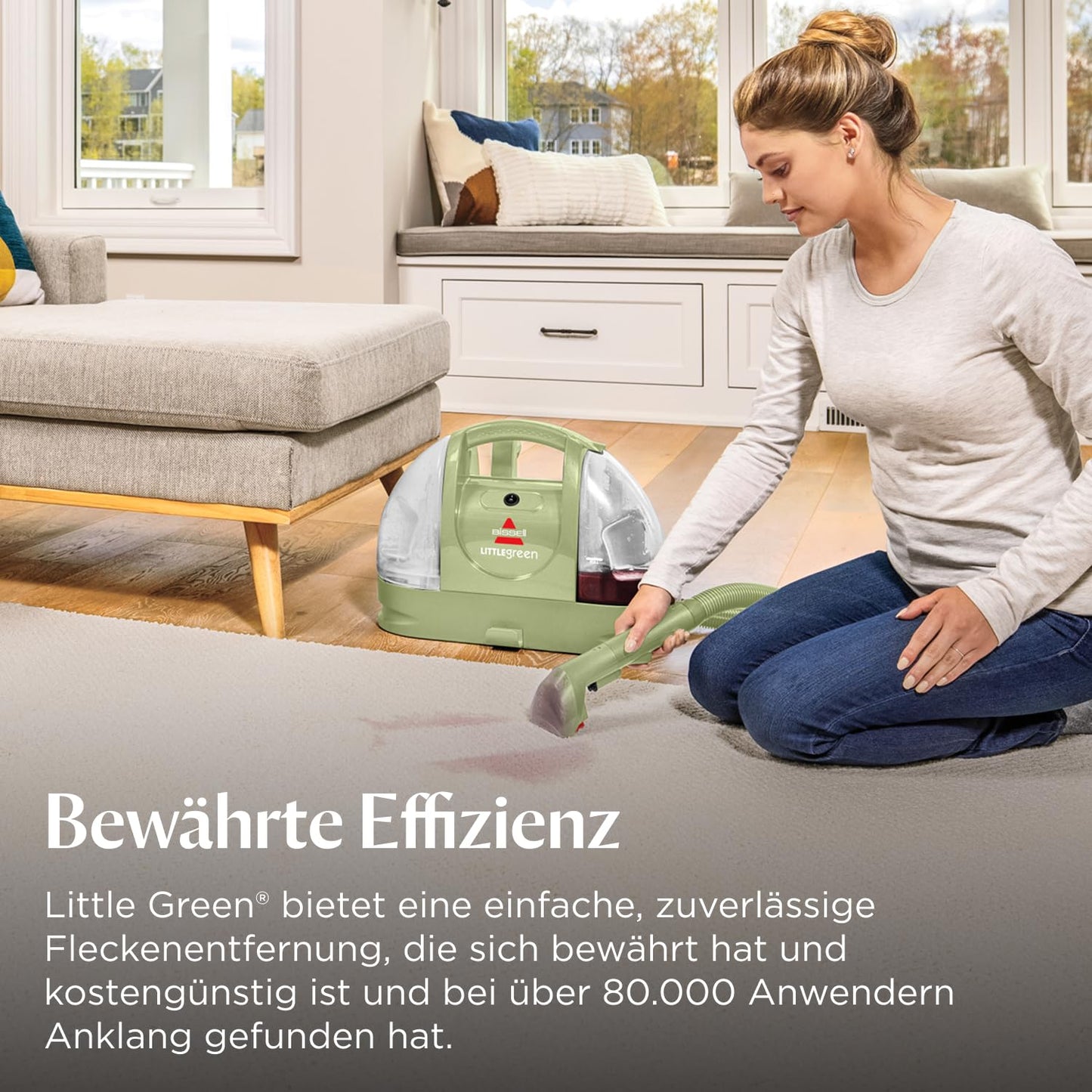 BISSELL Little Green, Polsterreiniger Gerät, Teppichreiniger für Allt